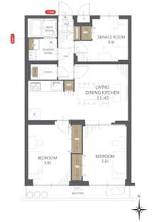 【間取り】ロイヤルステージ小平 