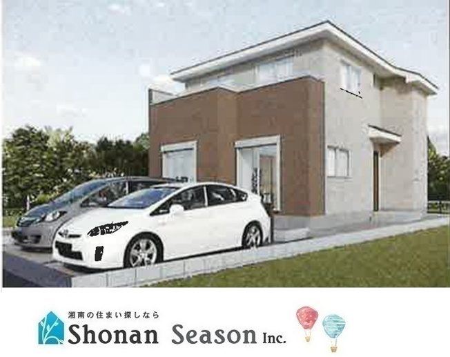 【外観】 | 全３棟から選べる新築住宅♪南側道路に面し日当たり良好です☆
