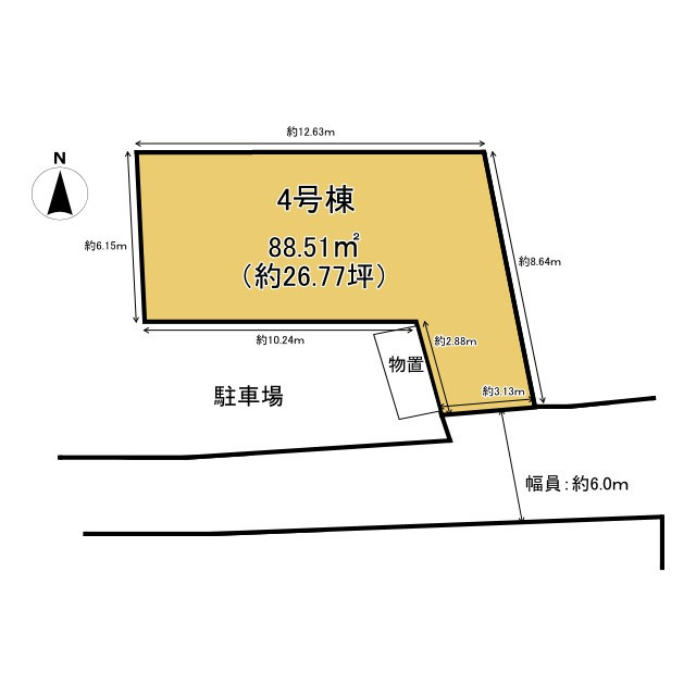 向日市森本町前田の区画図|土地図