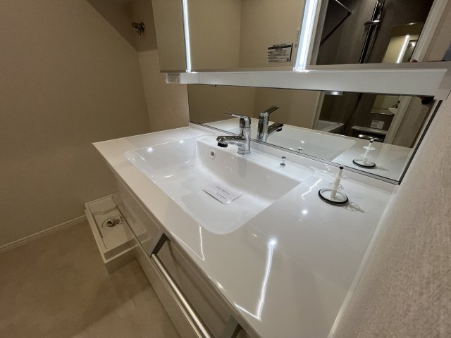 ビレッタ百道の独立洗面台|朝の身支度には欠かせない独立洗面化粧台