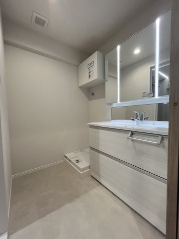 ビレッタ百道の独立洗面台|独立洗面台、朝の身支度には欠かせません