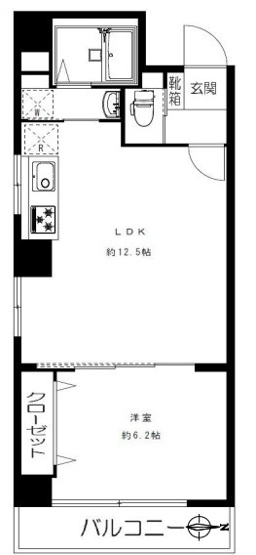 【間取り】 | ウェルシャン第２池袋 | 二面採光の明るさで、心地よい角部屋となっています！南池袋公園が徒歩圏です！