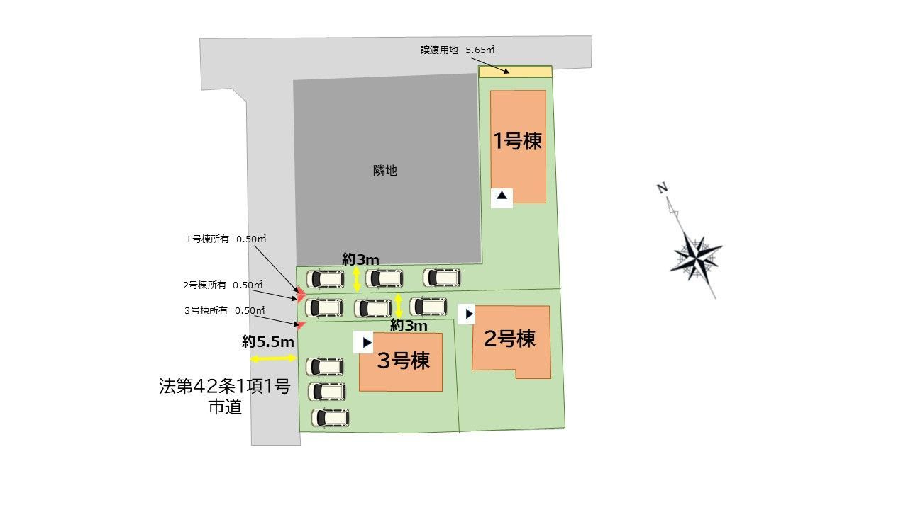 福岡市西区今津10期の区画図