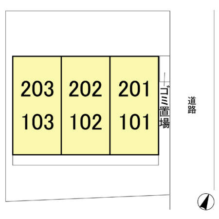 グランドゥール西巣鴨の区画図