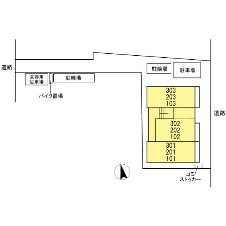セジュール西台３の区画図