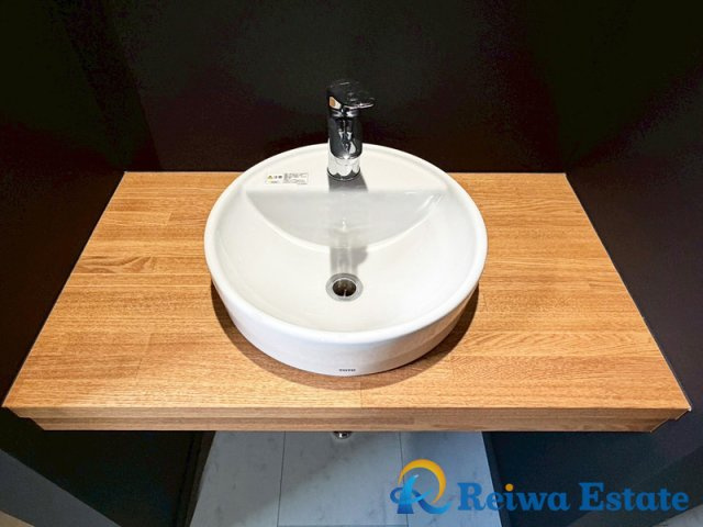 新築戸建　茅ヶ崎市緑が浜の独立洗面台