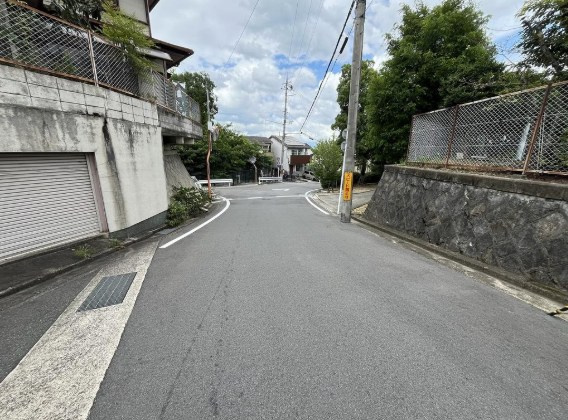 物集女町北ノ口　建築条件無土地の前面道路含む現地写真