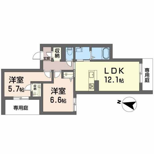 ベレオ チェラーグⅡの間取り