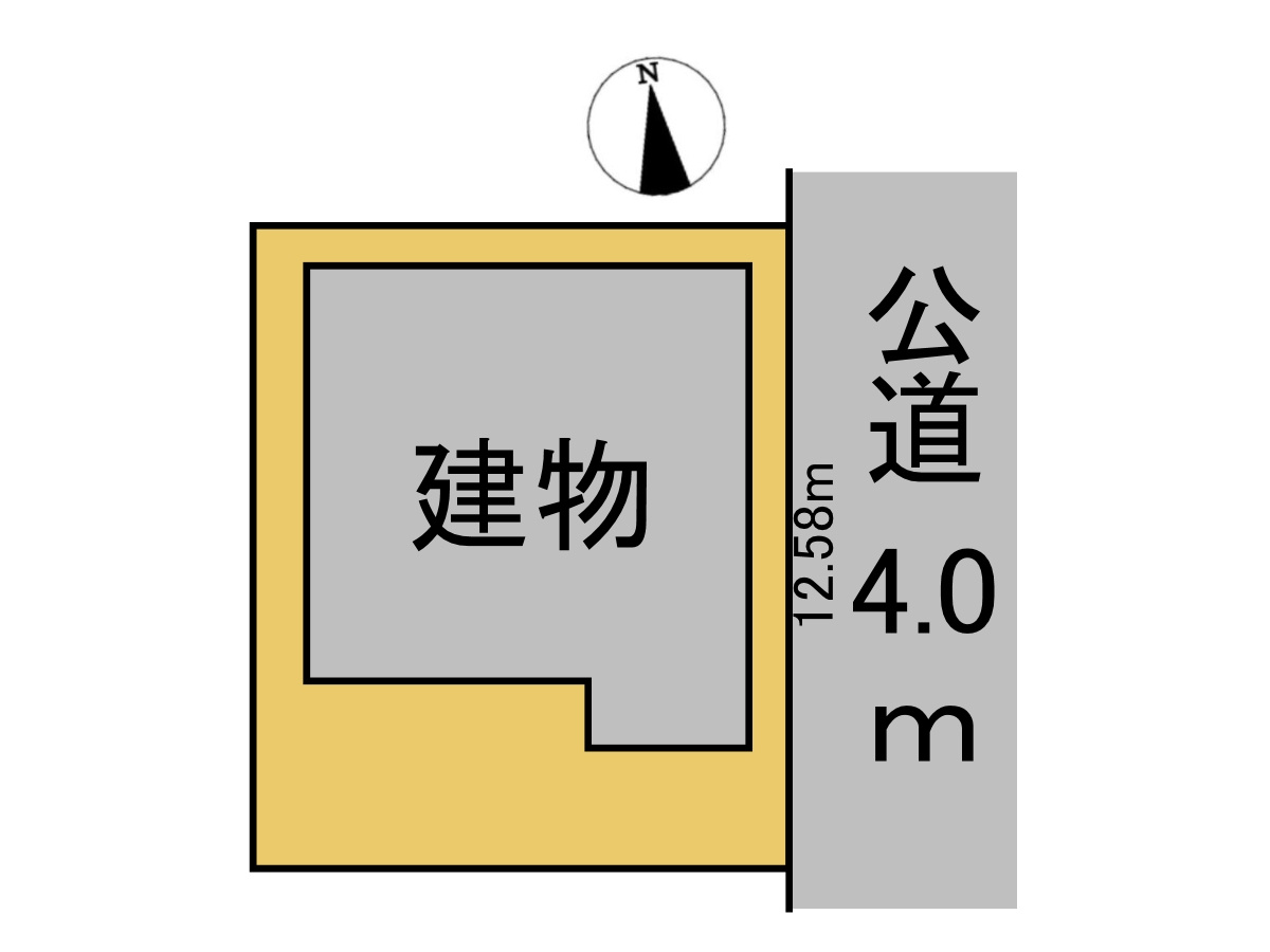 中古戸建　大垣市本今町　昭和46年築の区画図