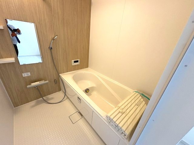 【浴室】 | 糟屋郡宇美町宇美中央1丁目3期　2号棟（全6棟）【仲介手数料無料・0円】 | 施工例。浴室です。施工例は完成時と異なる場合があります。