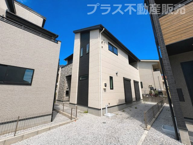 【外観】 | 糟屋郡宇美町宇美中央1丁目3期　2号棟（全6棟）【仲介手数料無料・0円】 | まもなく完成。ご内覧は可能です。ご見学はプラス不動産販売にお任せ下さい。