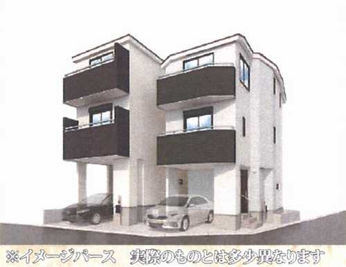 横浜市港北区小机町　新築戸建全2棟　2号棟の外観