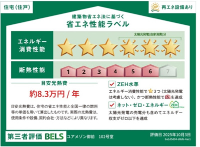 【省エネ性能ラベル】 | ユアメゾン御前