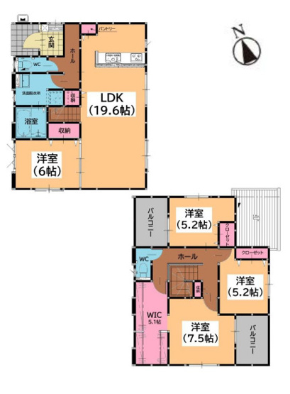【間取り】 | 糟屋郡宇美町宇美中央1丁目3期　号棟（全6棟）【仲介手数料無料・0円】 | 平日、土日祝日もお好きな日時にご見学可能です。お気軽にお問合せ下さい。