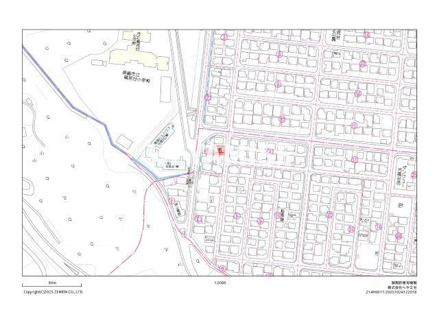 鳴見台1丁目土地の地図