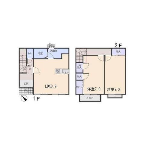 ファミール足鹿の間取り