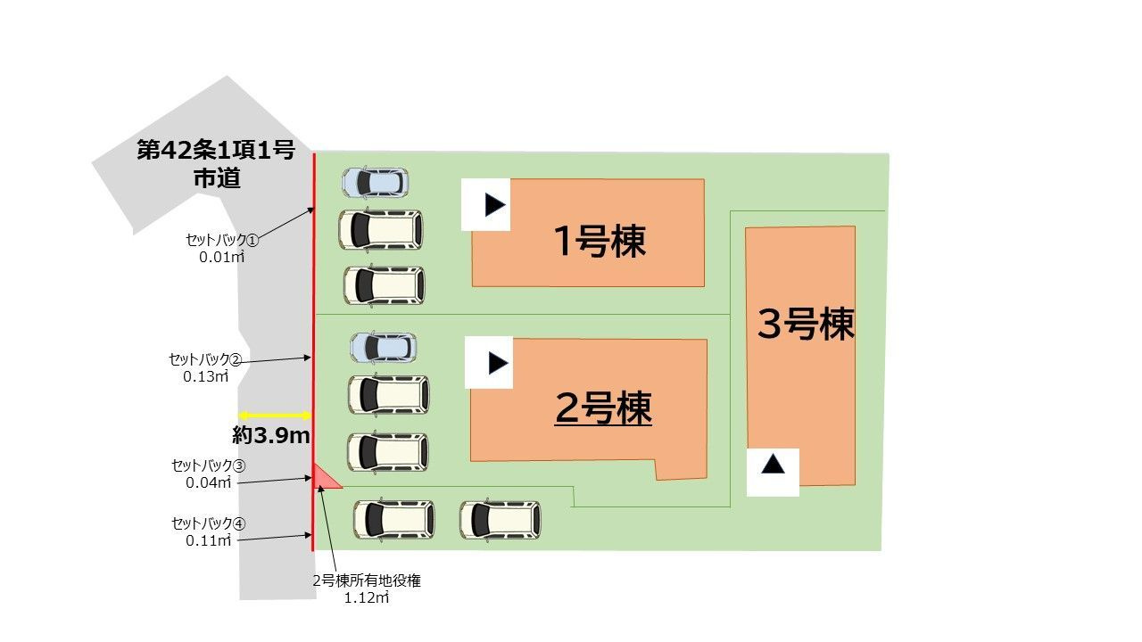 福岡市南区大平寺2丁目4期の区画図