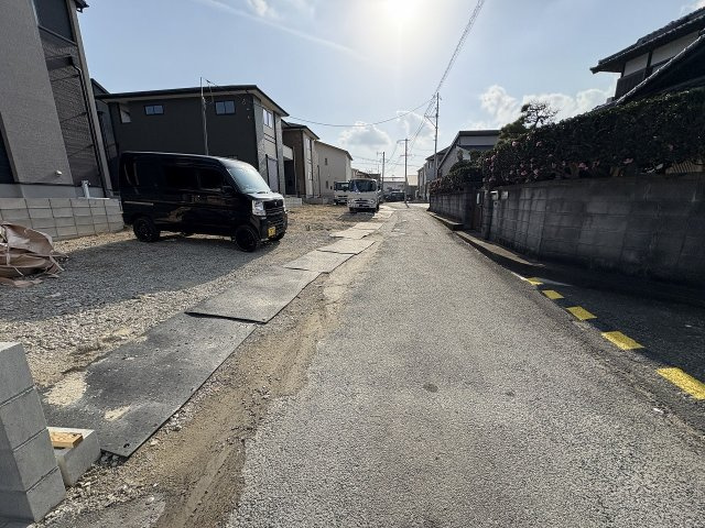 【その他】 | 糟屋郡宇美町宇美中央1丁目3期　4号棟（全6棟）【仲介手数料無料・0円】 | 現地写真。前面道路です。