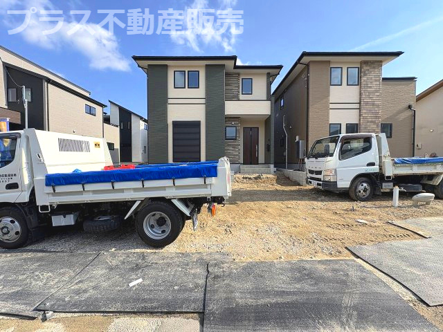 【外観】 | 糟屋郡宇美町宇美中央1丁目3期　4号棟（全6棟）【仲介手数料無料・0円】 | 完成イメージの外観パースです。