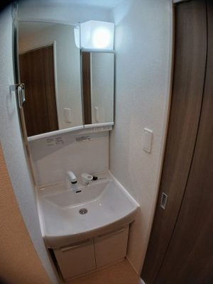 【洗面所】 | サンシャインヒル細川 | 広い洗面スペース