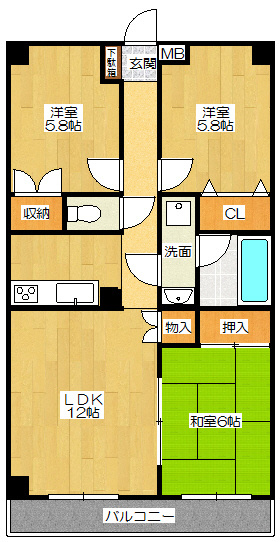【間取り】 | メゾンドソレイユ