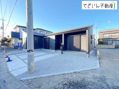 【外観】 | GRAFARE行田市矢場　【平屋】新築住宅 | ≪2号棟≫
現地(2026年2月撮影)
