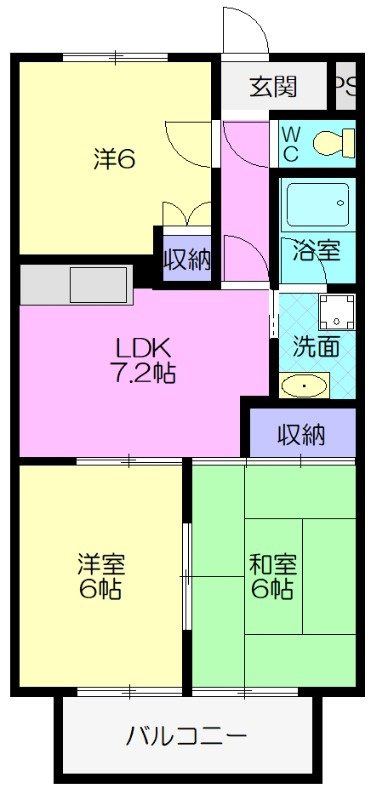 サープラス大樹寺Ｂの間取り