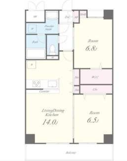 【間取り】 | ベルヴィル川崎田町