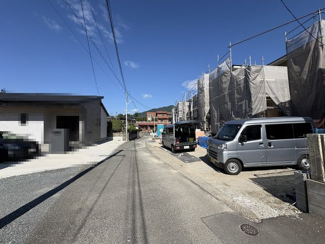 【その他】 | 糟屋郡宇美町宇美中央1丁目3期　6号棟（全6棟）【仲介手数料無料・0円】 | 現地写真。前面道路です。