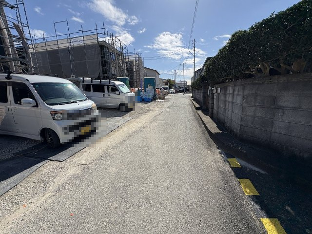 【その他】 | 糟屋郡宇美町宇美中央1丁目3期　6号棟（全6棟）【仲介手数料無料・0円】 | 現地写真。前面道路です。