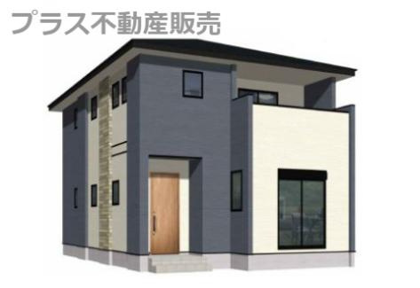 【外観】 | 糟屋郡宇美町宇美中央1丁目3期　6号棟（全6棟）【仲介手数料無料・0円】 | 完成イメージの外観パースです。