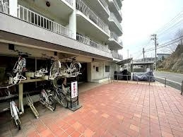 南向き・陽当たり・眺望・通風良好・ニューライフ国見マンションの駐輪場