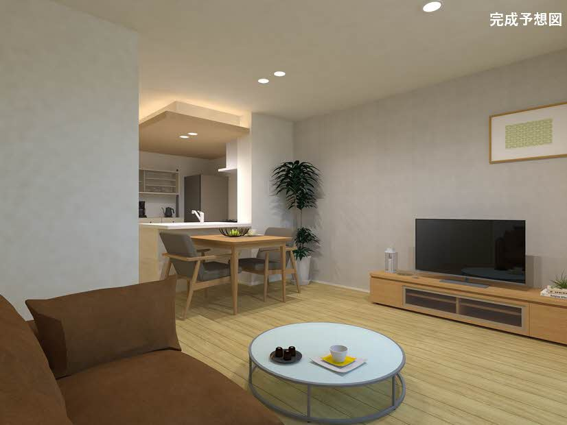 熊本市中央区南熊本１丁目の賃貸マンションの居間・リビング