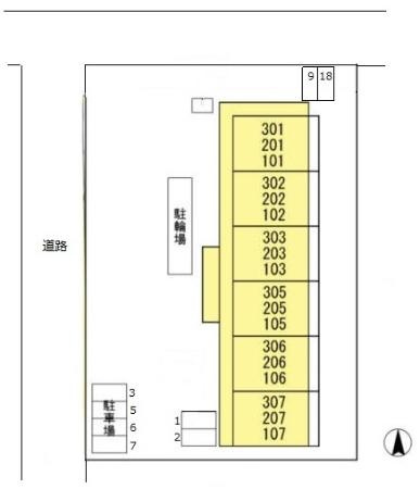 ベルファースト府中の区画図