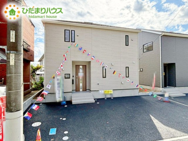 【外観】 | 水戸市西原第9　新築戸建　2号棟 | 南向きで日当たり良好(^^♪