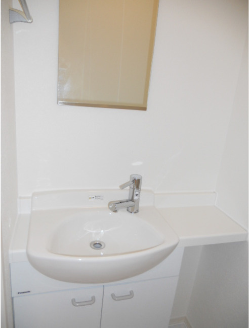 Prague　ルームコート　IHコンロ　敷地内ゴミ置場の洗面所