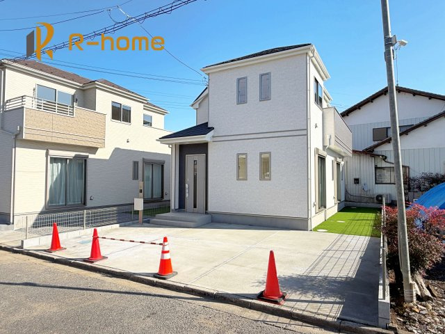 水戸市内原町　新築戸建て　B号棟の外観|ご予約を頂ければ、『平日』はもちろん『早朝』や『夜間』もご見学可能です♪お気軽にお申し付けください♪