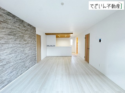 【居間・リビング】 | GRAFARE深谷市針ヶ谷　【平屋】新築住宅 | ≪2号棟≫
現地(2025年12月撮影)