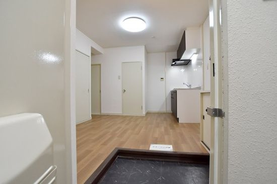 朝日向島マンションの玄関