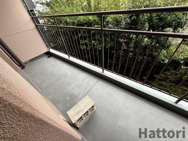 西田ハイツのバルコニー