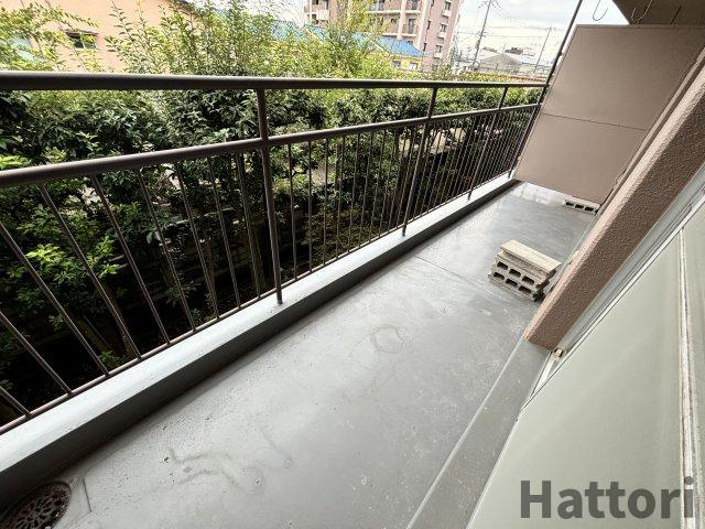 西田ハイツのバルコニー