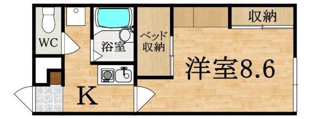 レオパレス俵口ヒルズの間取り