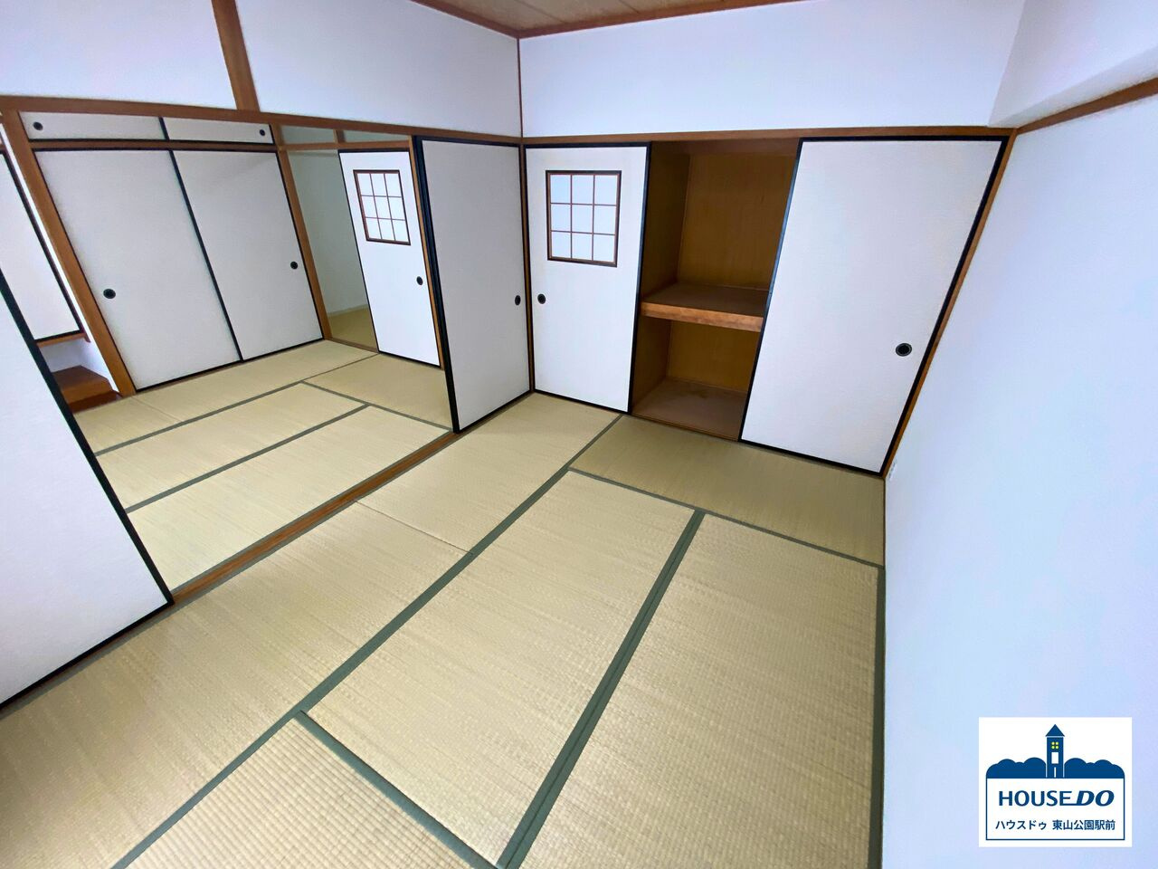 R7,4月リフォーム済み！シティコーポ滝子通の和室|リビングルームに隣接した和室二部屋は、襖越しに繋がっています