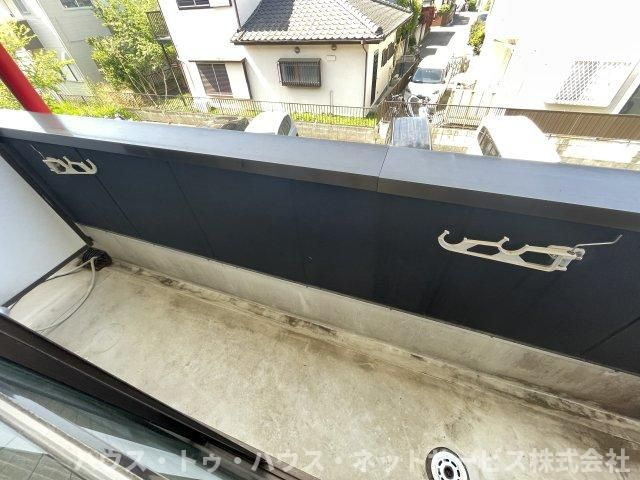 クレール南柏のバルコニー