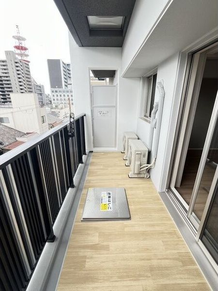 スプランディッド城東関目のバルコニー