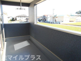 【バルコニー】 | 郡山市御前南5丁目新築一戸建て２棟 | 陽当たり良好なバルコニーです
