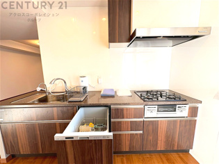 壁付けシステムキッチンはスペースの最大限の有効活用が可能で、動線がスムーズになり調理や準備が快適で効率的に行えます。収納スペースや吊り戸棚が設けられ、調理器具や食器類をスマートに収納できます。