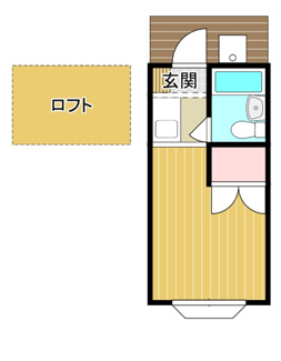 【間取り】 | コーポ八軒台