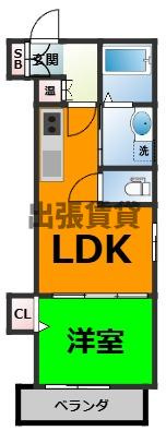 仲介手数料0円！！F asecia 日の出の間取り