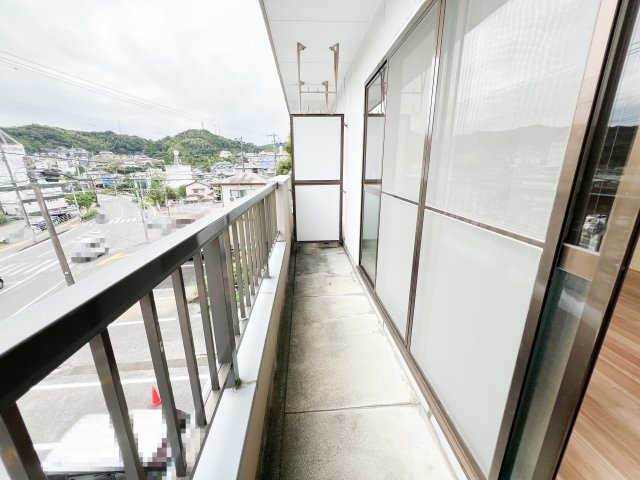 高の森コーポのバルコニー